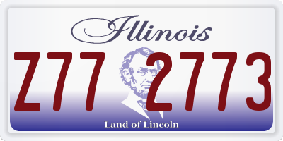 IL license plate Z772773