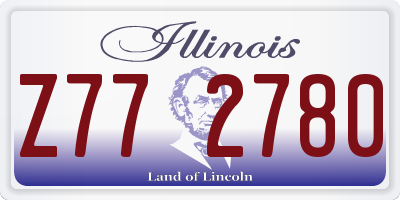 IL license plate Z772780