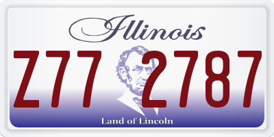 IL license plate Z772787