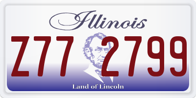 IL license plate Z772799