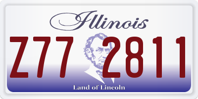 IL license plate Z772811