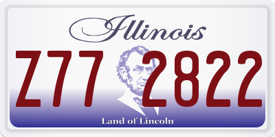 IL license plate Z772822