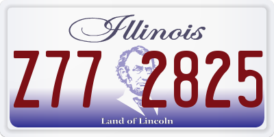 IL license plate Z772825