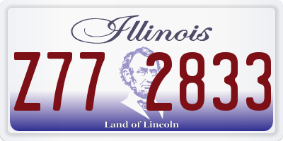 IL license plate Z772833