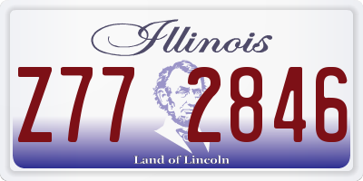 IL license plate Z772846