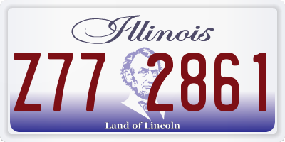IL license plate Z772861