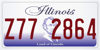 IL license plate Z772864