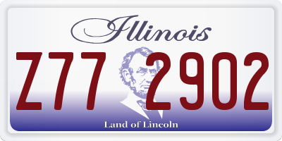 IL license plate Z772902