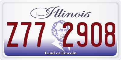 IL license plate Z772908