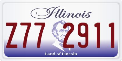 IL license plate Z772911