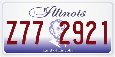 IL license plate Z772921