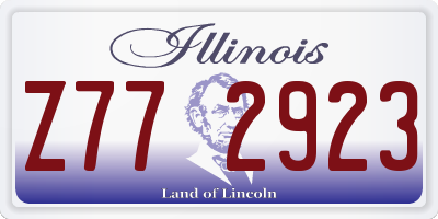 IL license plate Z772923