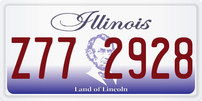 IL license plate Z772928