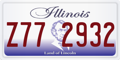 IL license plate Z772932