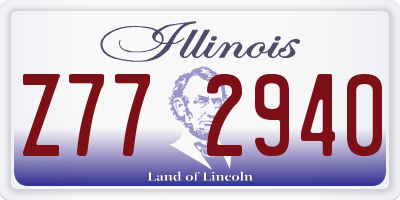 IL license plate Z772940
