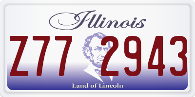 IL license plate Z772943