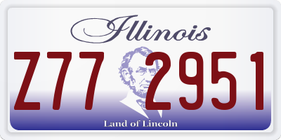 IL license plate Z772951