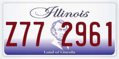 IL license plate Z772961