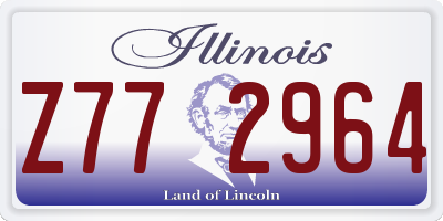 IL license plate Z772964