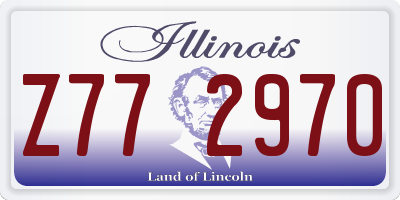 IL license plate Z772970