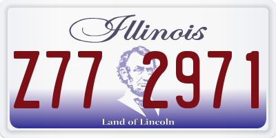 IL license plate Z772971