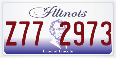 IL license plate Z772973