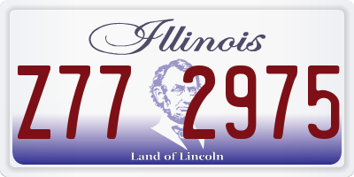 IL license plate Z772975