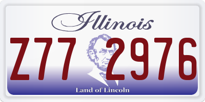 IL license plate Z772976