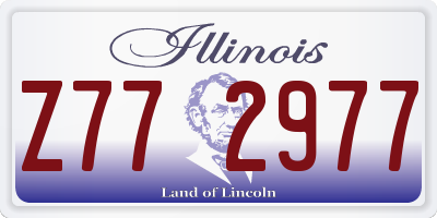 IL license plate Z772977
