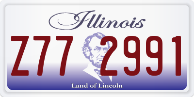 IL license plate Z772991