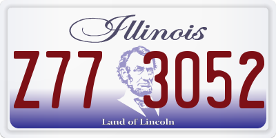 IL license plate Z773052