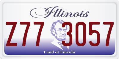 IL license plate Z773057