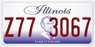 IL license plate Z773067