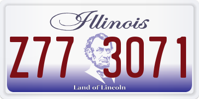 IL license plate Z773071