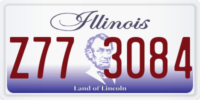 IL license plate Z773084