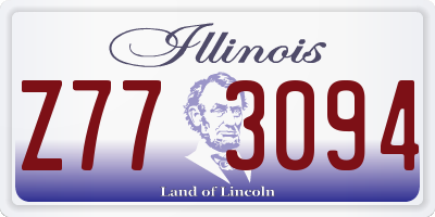 IL license plate Z773094