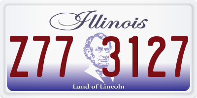 IL license plate Z773127