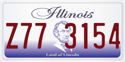 IL license plate Z773154