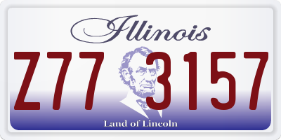IL license plate Z773157