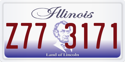 IL license plate Z773171