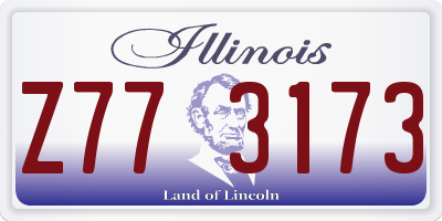 IL license plate Z773173