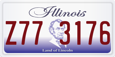 IL license plate Z773176