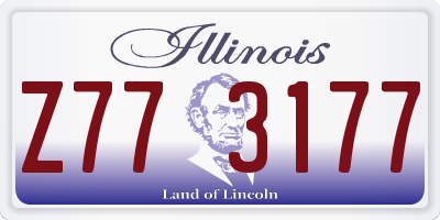 IL license plate Z773177