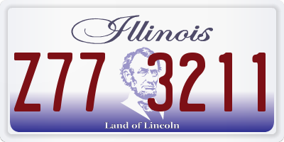 IL license plate Z773211