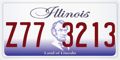 IL license plate Z773213