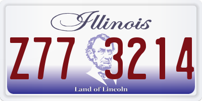 IL license plate Z773214