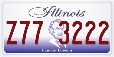 IL license plate Z773222
