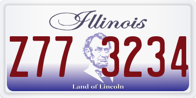 IL license plate Z773234