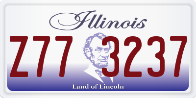 IL license plate Z773237