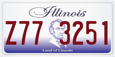 IL license plate Z773251